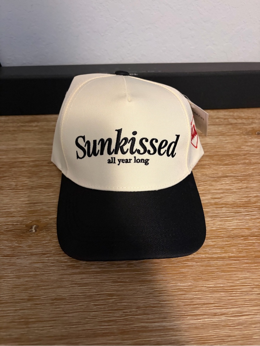 Sunkissed Two-Tone Baseball Cap - Cream & Black